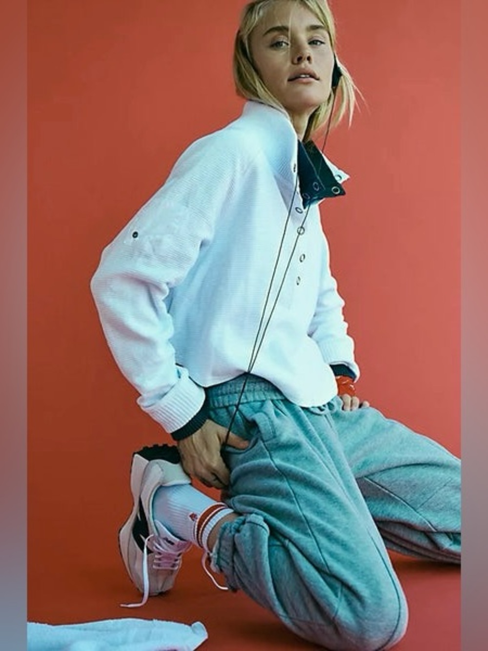 Free People Movement. So fly Henley. Light Blue. Size XS. - Picture 2 of 15